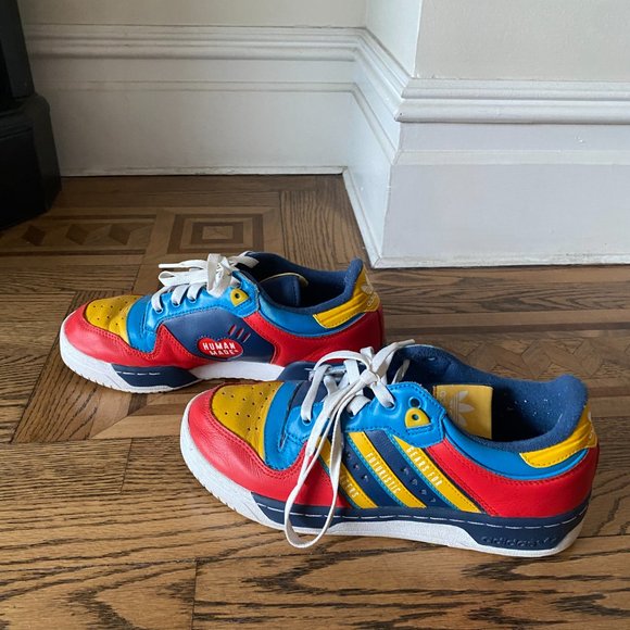 adidas Human Made x Rivalry Low 'Scarlet Aqua' - Picture 4 of 6